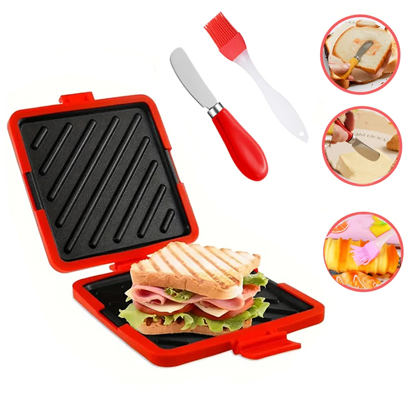 Toaster - 3'lü Paket Gıda Sınıfı Sandviç Tost