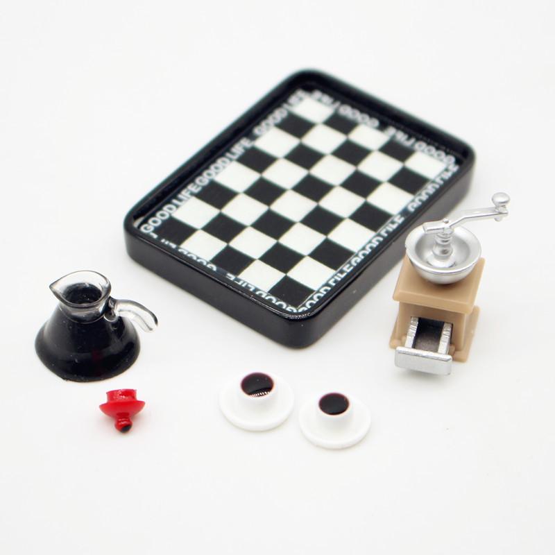 Coffee Maker - Dollhouse Minyatür Kahve Makinesi Öğütücü Siyah