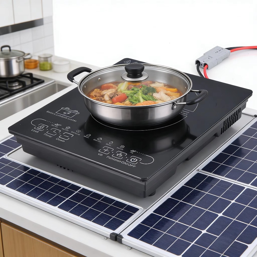 Induction Cooktop Portable - 24V/48V Güneş Enerjili DC İndüksiyon Ocak