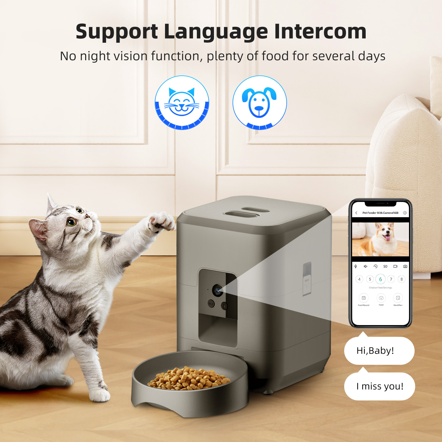 Kamera Özellikli Otomatik Kedi - Kitchen Appliances Video incelemesi ve fiyatı
